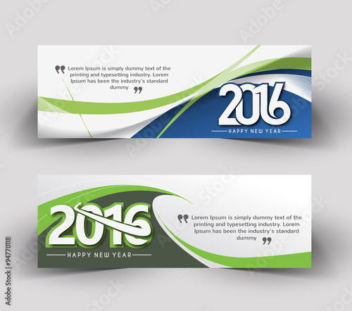 New year 2016 website banner