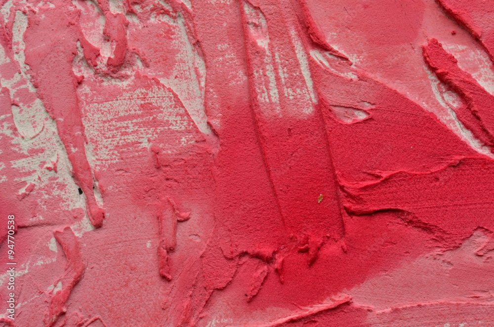 Embossed rough red texture with peeled effect Embossed rough red texture with peeled effect