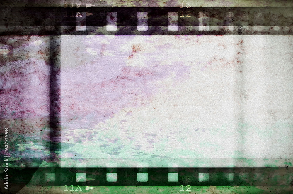 Naklejka premium grunge film strip background