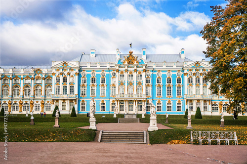 Catherine Palace Exterior in autumn