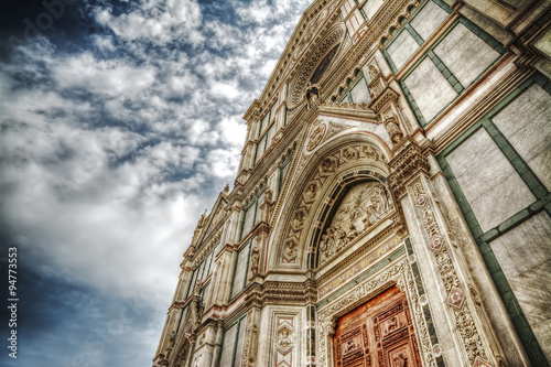 Santa Croce catheral under a dramatic sky photo