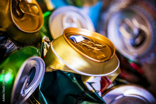 beer cans garbage