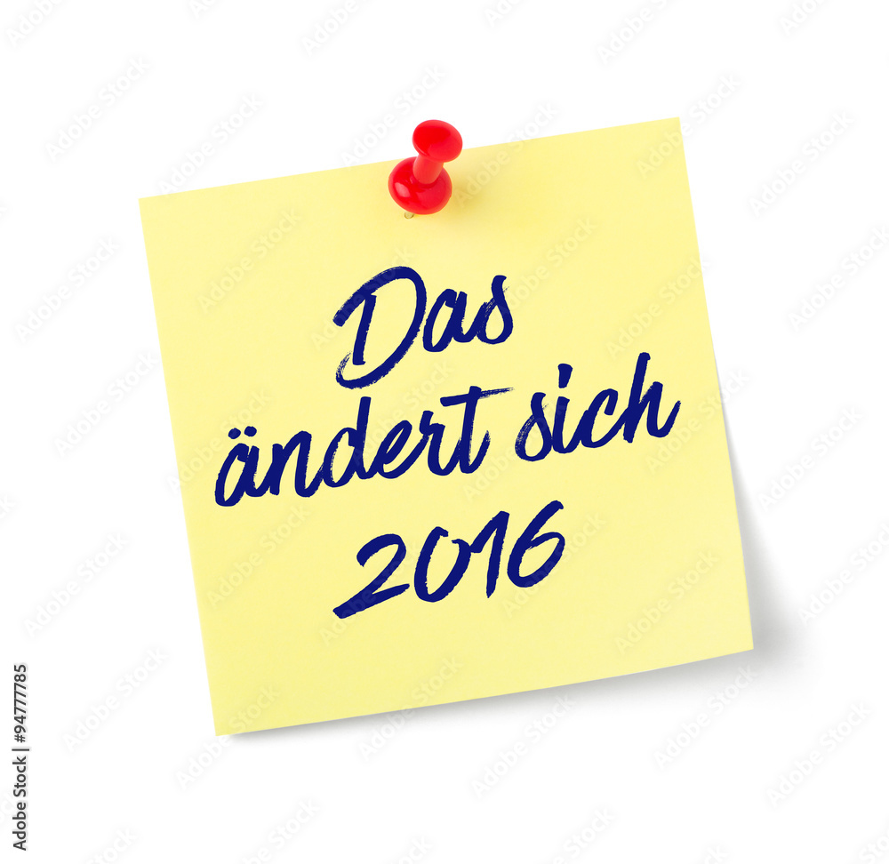 Notizzettel - Das ändert sich 2016 Notizzettel - Das ändert sich 2016