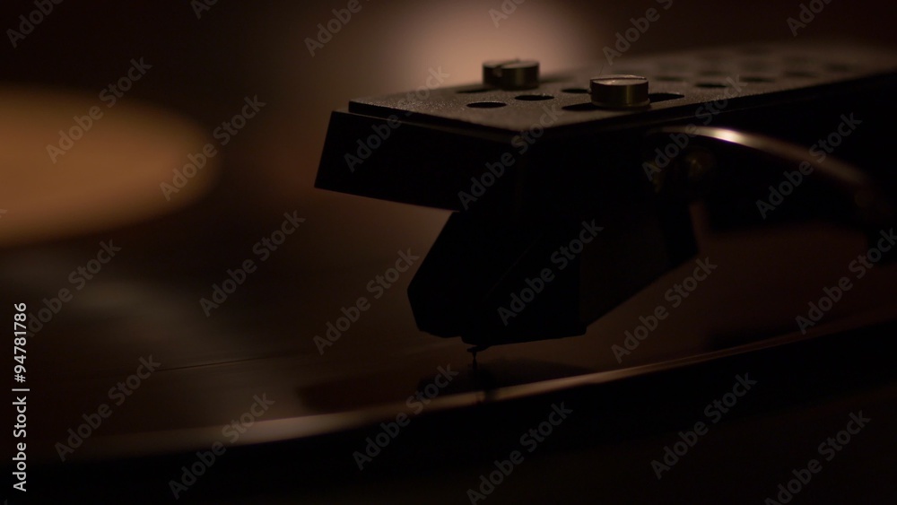 Vintage vinyl turntable