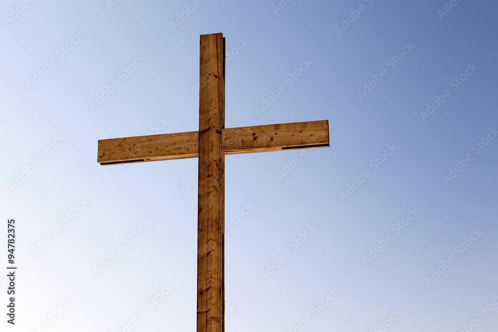 wooden crosses . Christianity