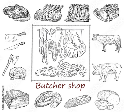 Butcher shop set