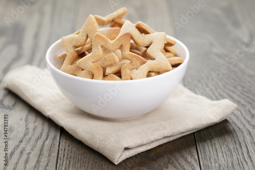 classic star cookies in white bowl