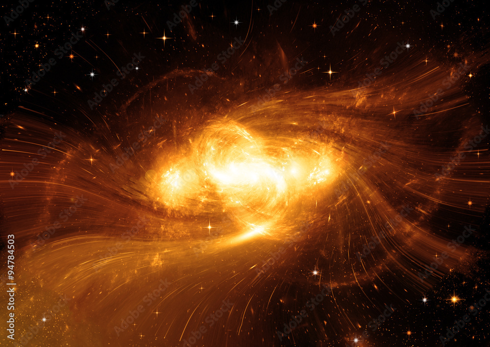 Obraz premium galaxy in a free space