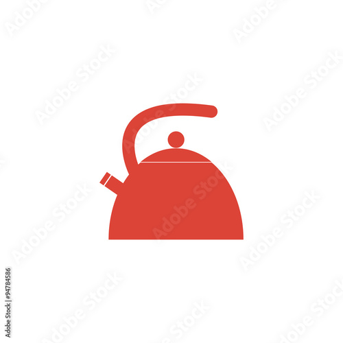 Kettle. Flat design style.