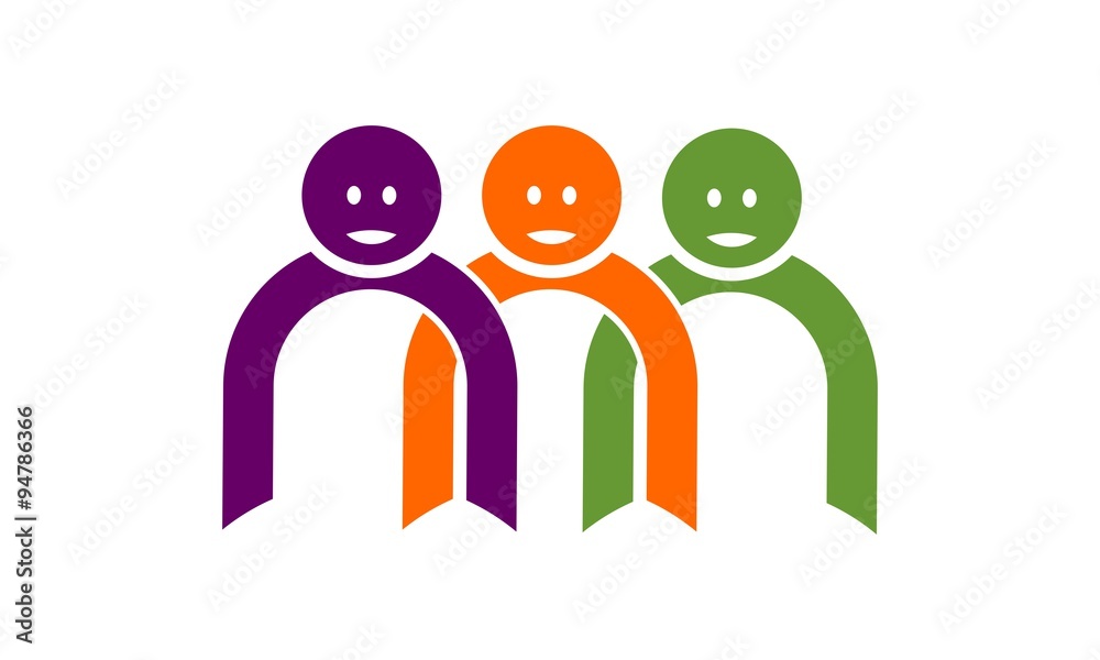 Group people icon teamwork vector illustration Group people icon teamwork vector illustration