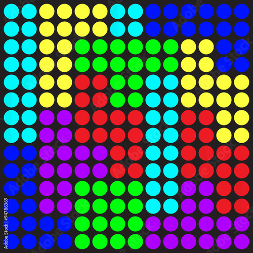 colorful abstract background made of tetris circles