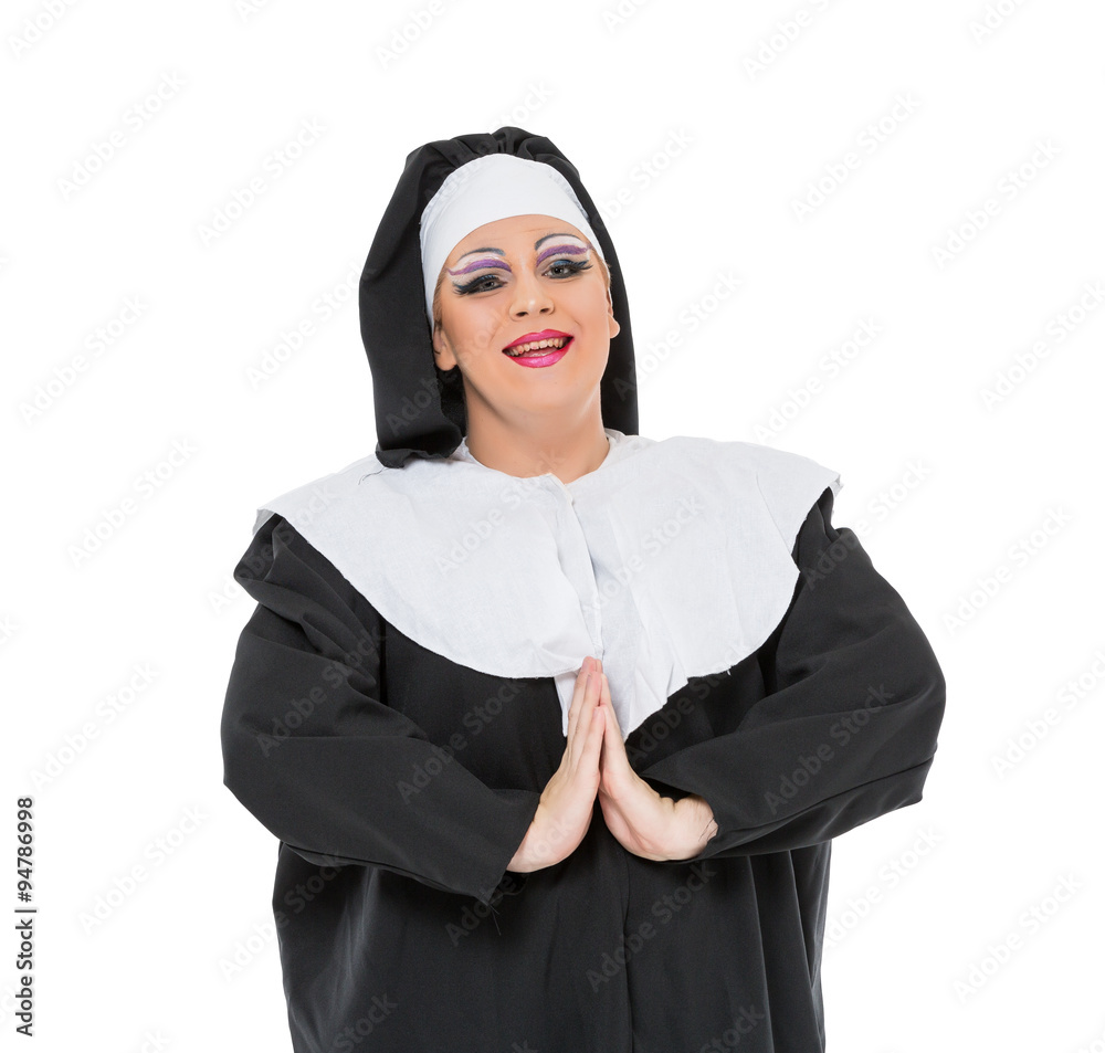 Actor Drag Queen Dressed as Nun Actor Drag Queen Dressed as Nun