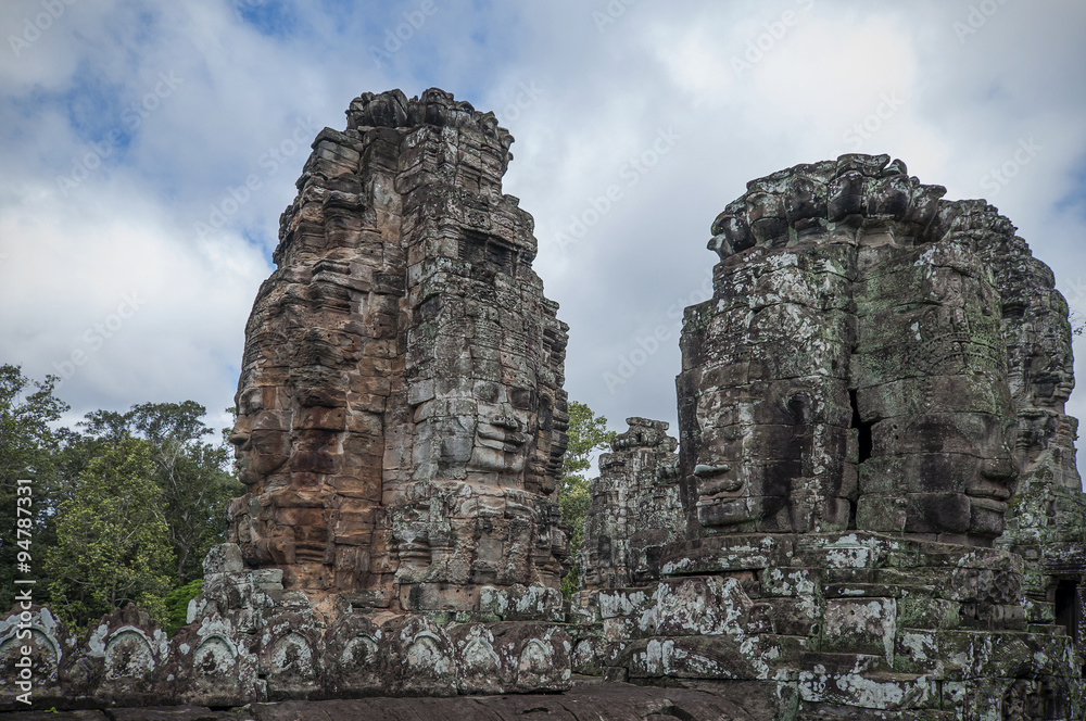 Ta Prohm temple area near Angkor Wat in Cambodia.