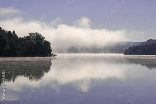 Fog over lake