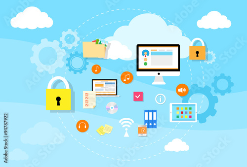 Computer Device Data Cloud Storage Security