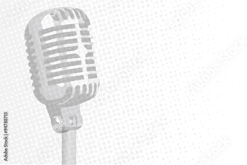 Grey Microphone Background