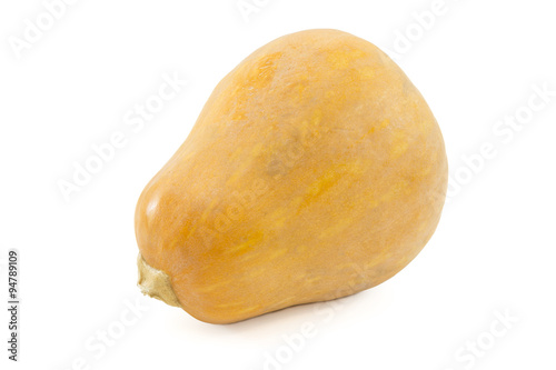 Squash pumpkin on a white background. Isolated food series.