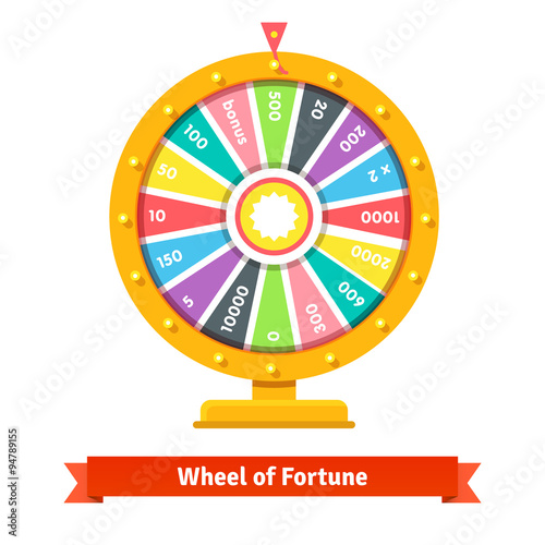 Wheel of fortune with number bets