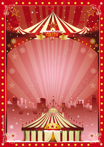 poster christmas circus city show