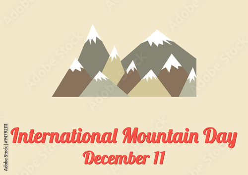 Poster for International Mountain Day (December 11)
