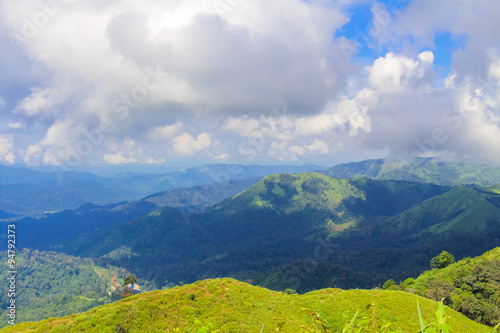 Landscap on the mountain at countryside in Thailand.