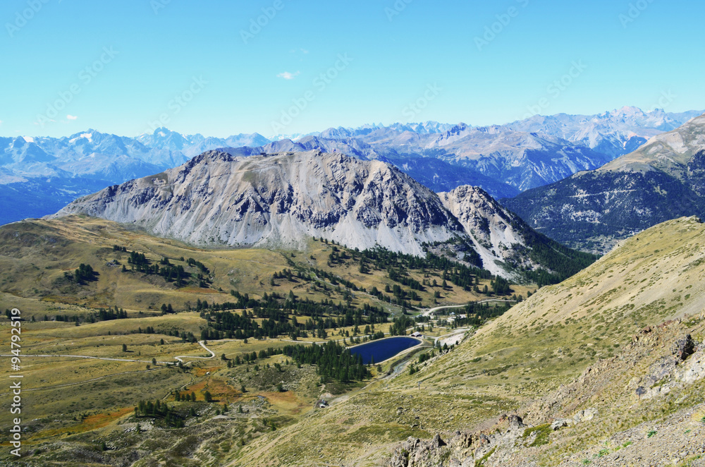 Fototapeta premium Photo mont Chenaillet, Briançon, France