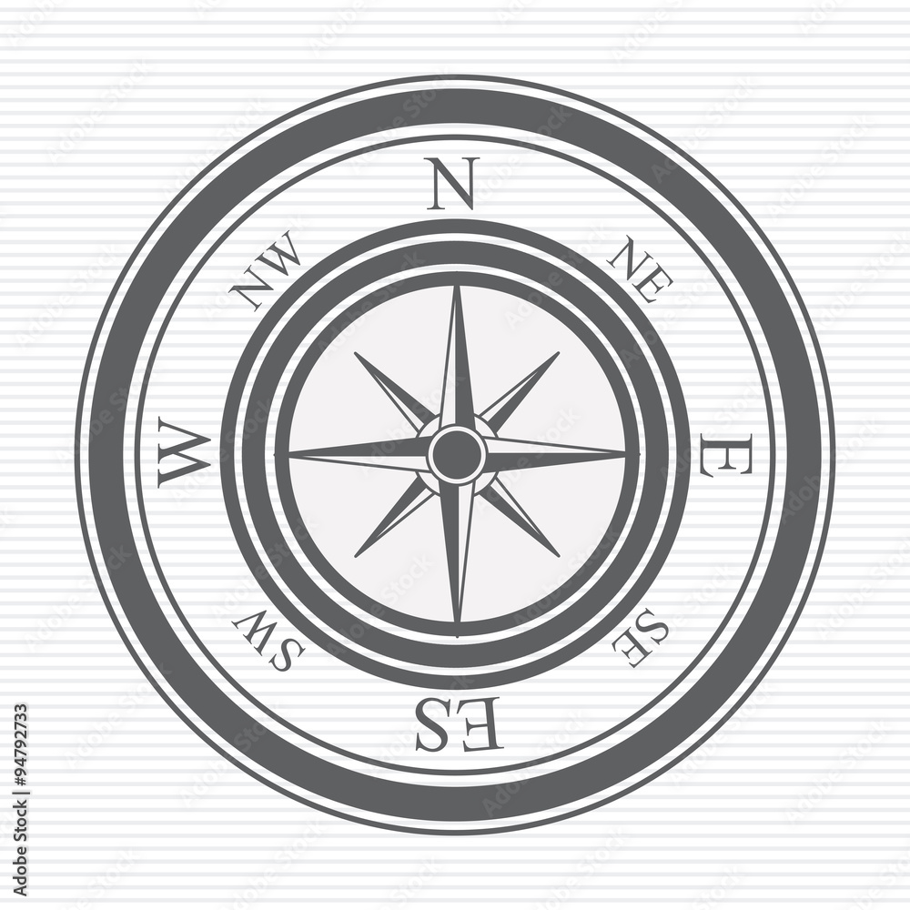 Compass design , vector illustration