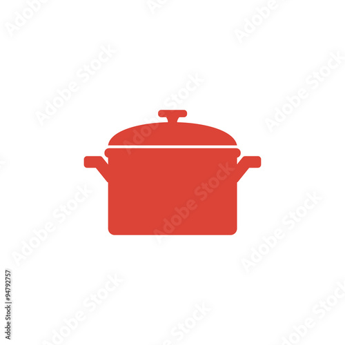 Saucepan icon. Vector illustration.