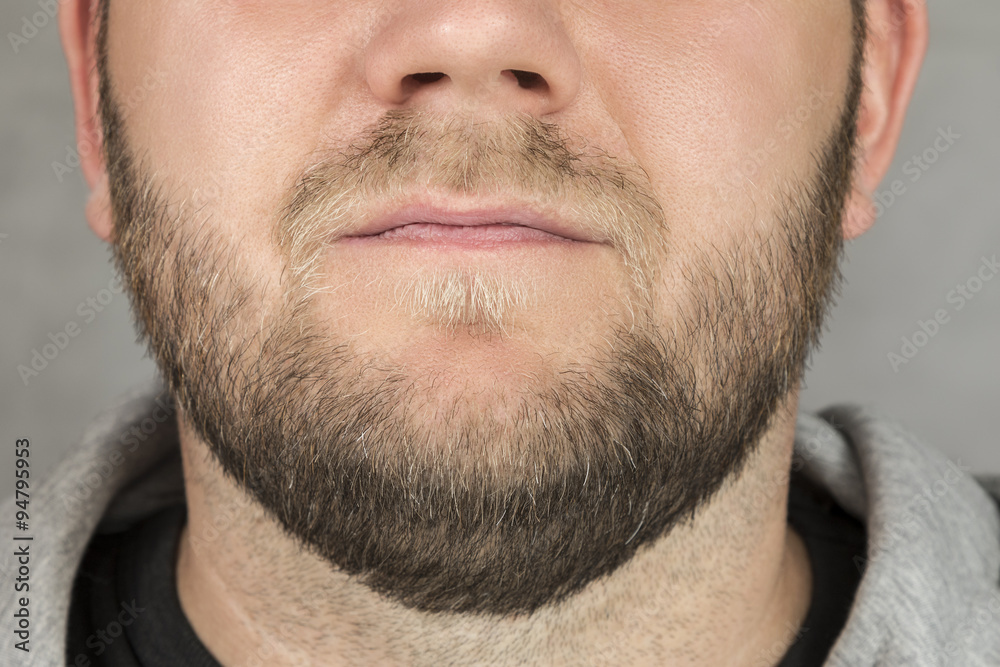 Obraz premium Closeup of beard man