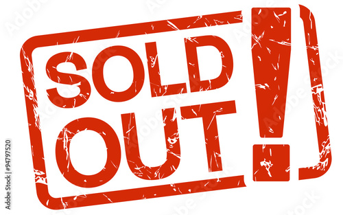 red stamp SOLD OUT!