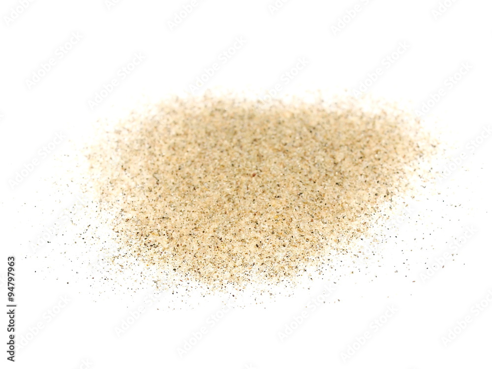 pile desert sand isolated on white background pile desert sand isolated on white background