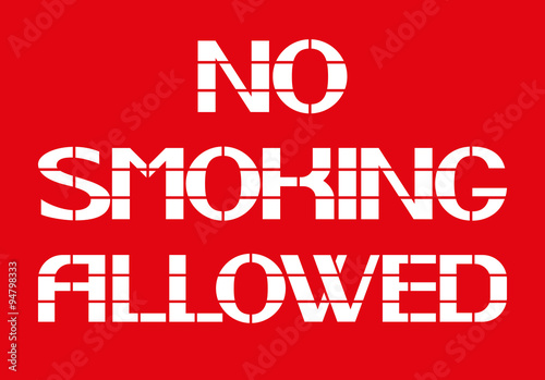 No smoking allowed