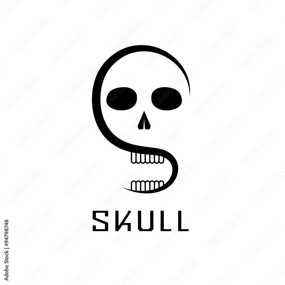 skull monogram