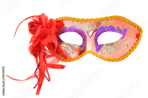 Fototapeta Naklejka Na Ścianę i Meble -  Red carnival mask front