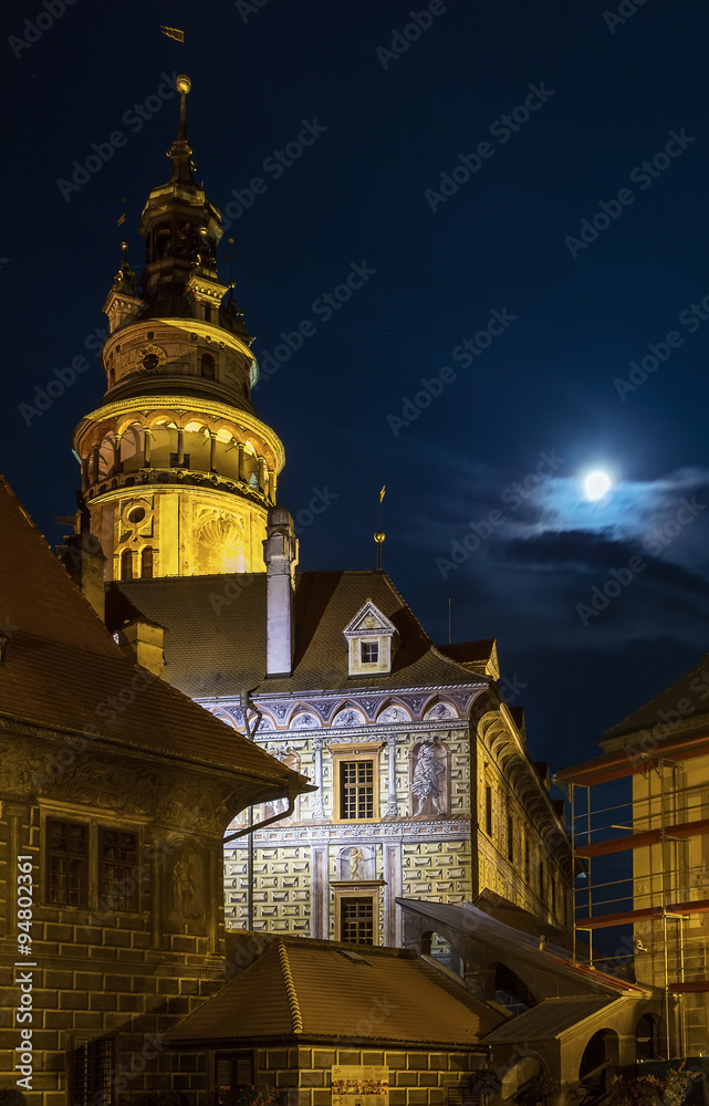 Fototapeta premium castle tower,Cesky Krumlov,Czech republic