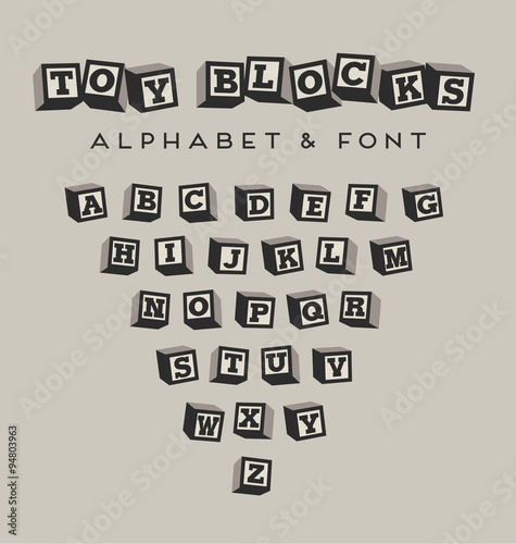 alphabet blocks baby blocks font 