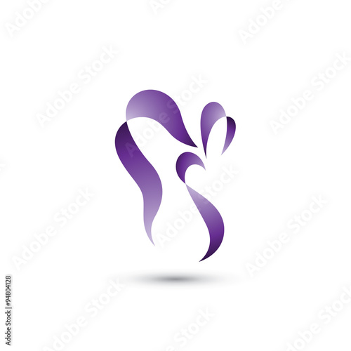 Abstract Eagle Ribbon Logo