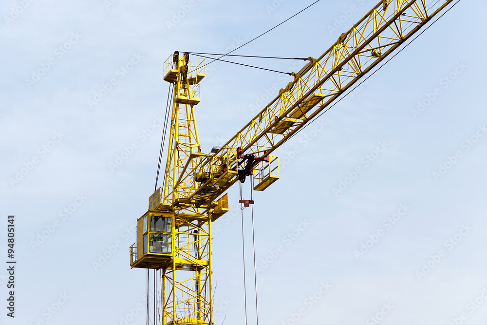 Cranes  against the sky