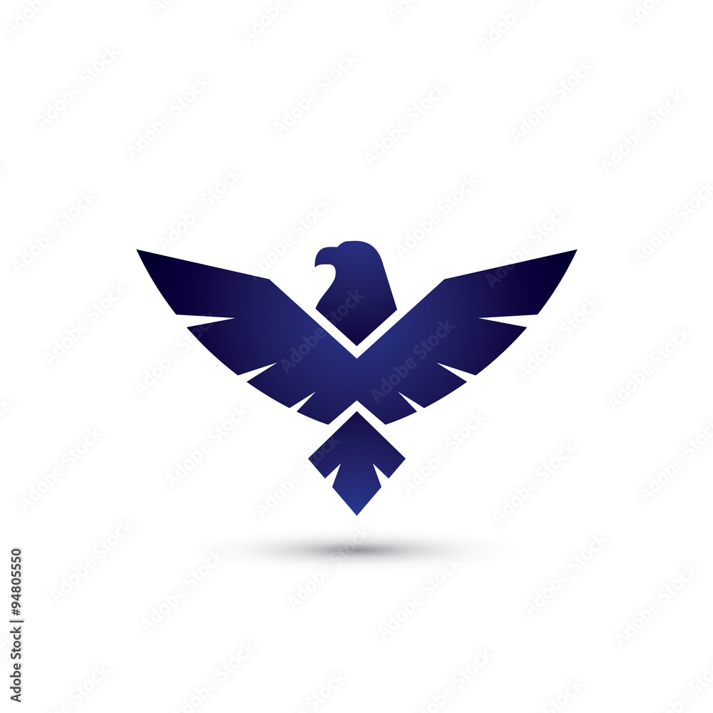 Fototapeta premium Dark Eagle Simple Logo