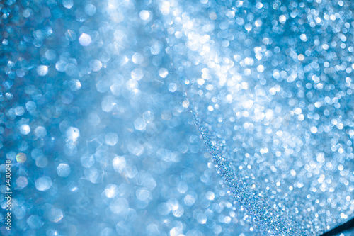 Winter blue glitter shiny christmas abstract background