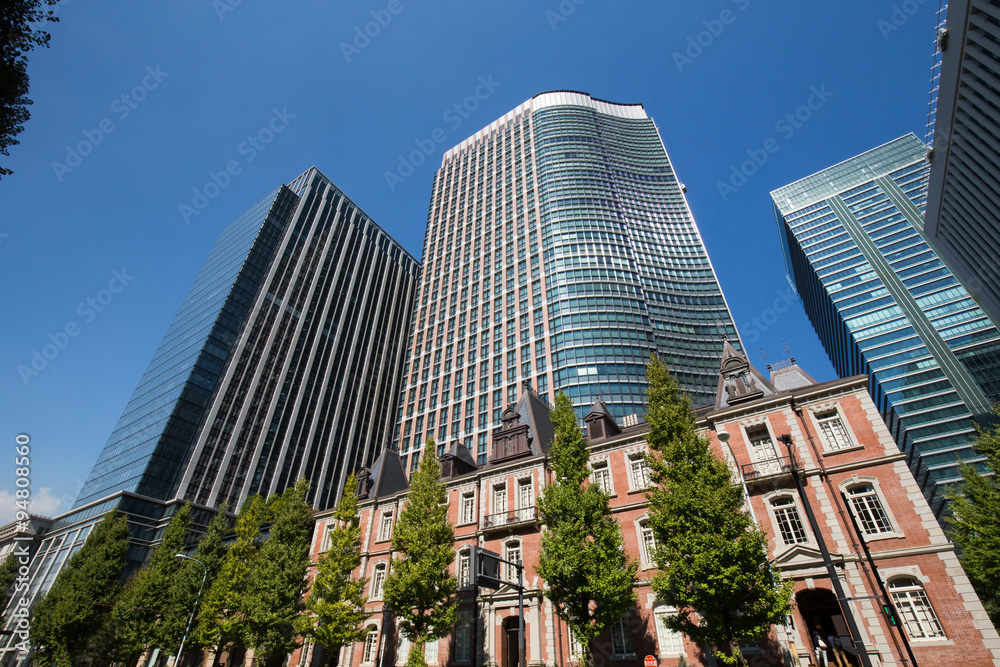 東京丸の内の高層ビル 東京丸の内の高層ビル