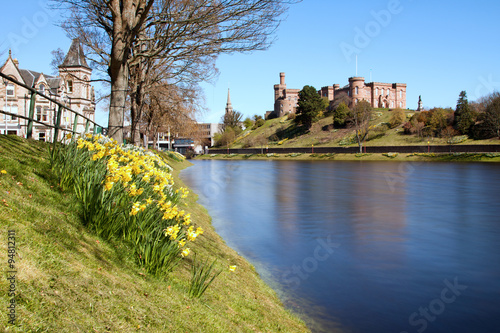 Inverness Castle and River Ness, Scotland photo