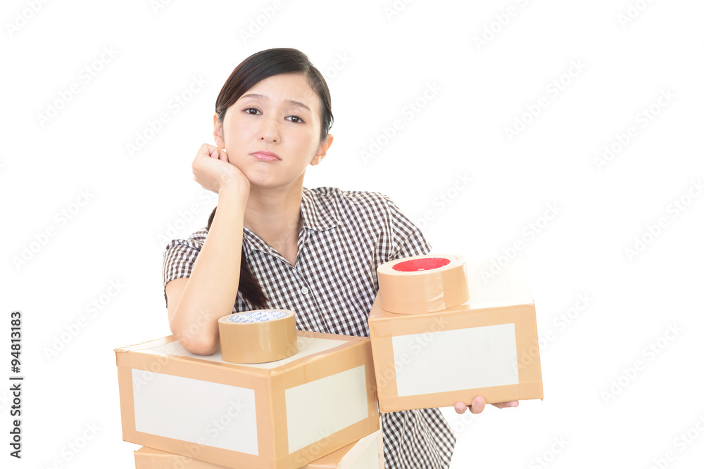 疲れた表情の女性 疲れた表情の女性