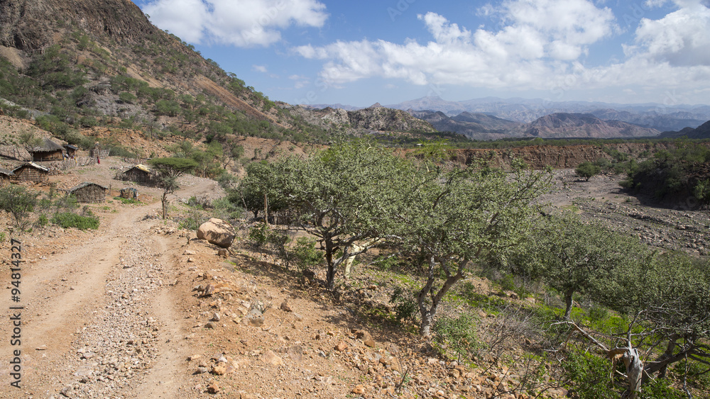 Toha village in Goda Mountains