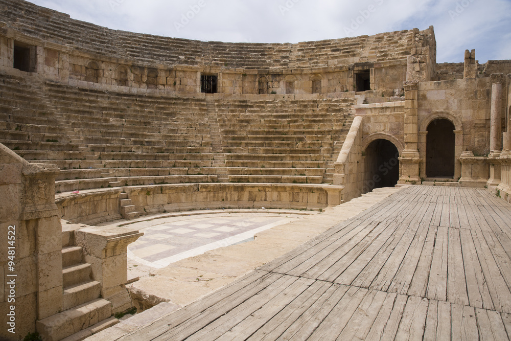 Amphitheatre in the ancient Roman city of Jerash