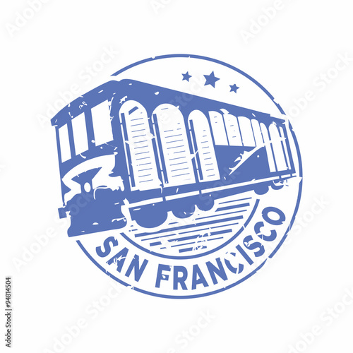 Photography Vector San Francisco Rubber mail stamp