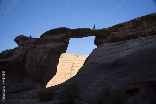 rock bridge in Wadi Rum