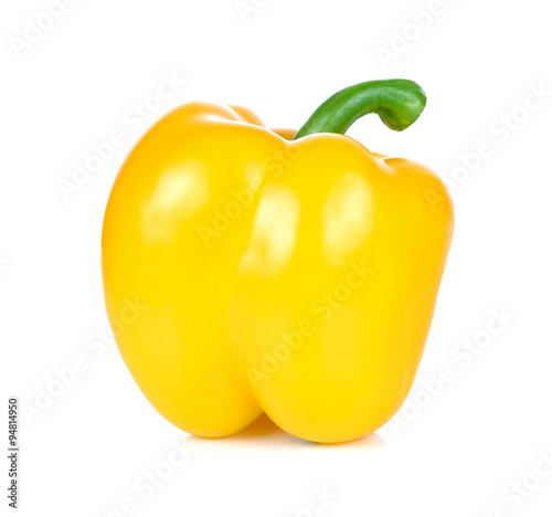 Fotografia sweet yellow pepper isolated on white background