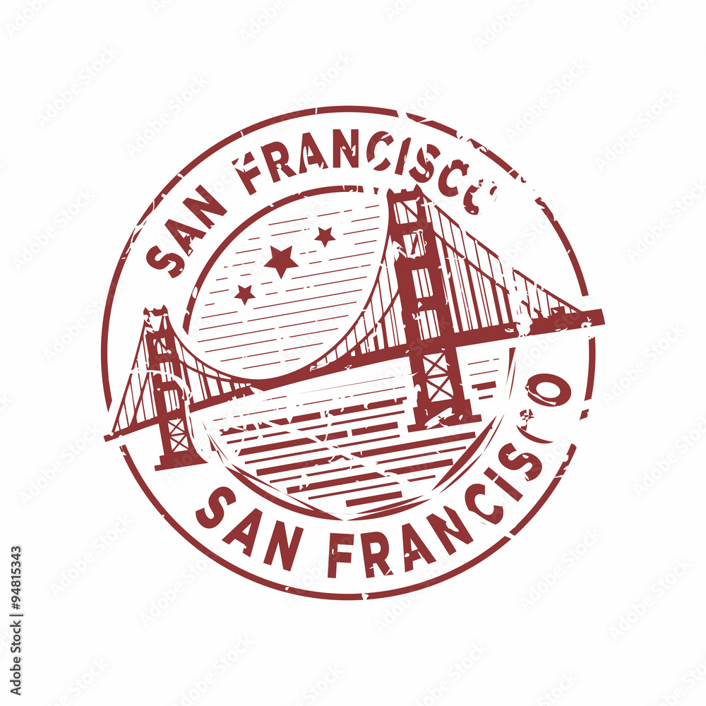 Vector San Francisco Rubber stamp เวกเตอร์สต็อก | Adobe Stock