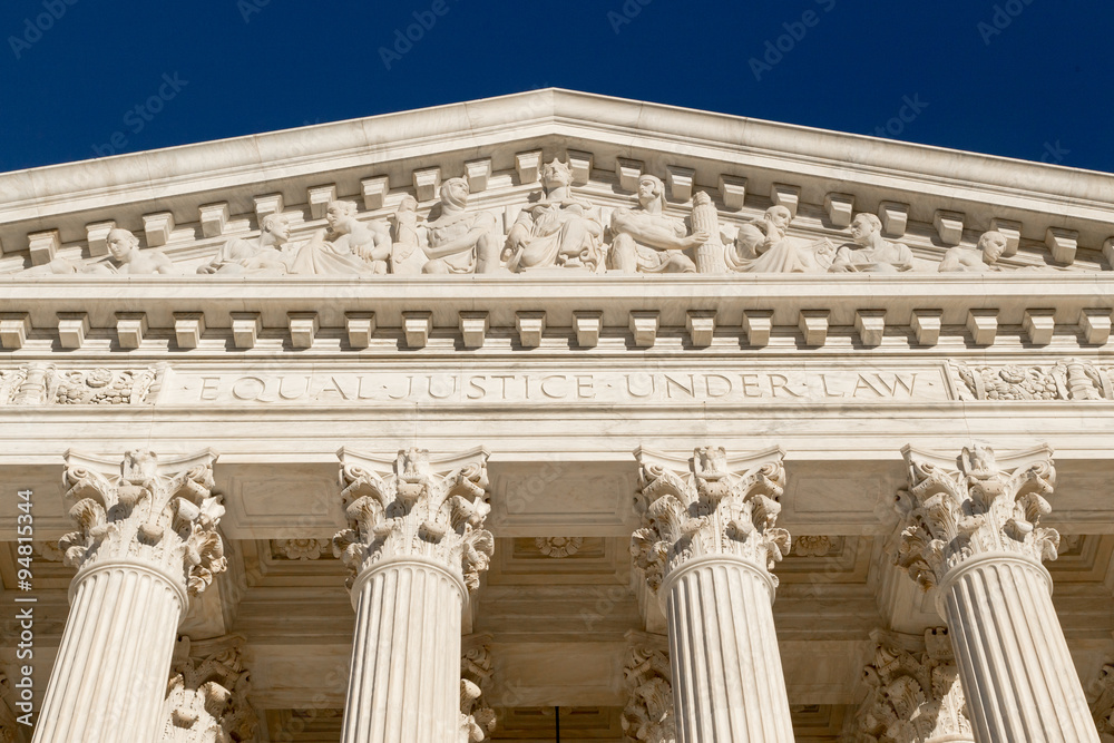 Text at the front of Supreme Court of U.S.